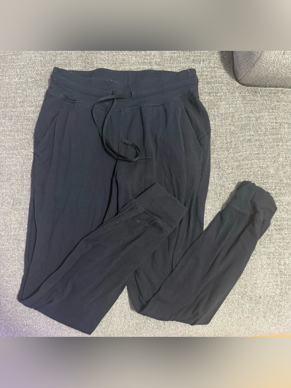lululemon athletica Black Jogger Pants with Drawcord Waist